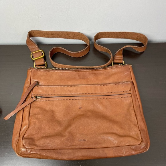 Fossil Cowhide leather Messenger bag - Picture 2 of 8